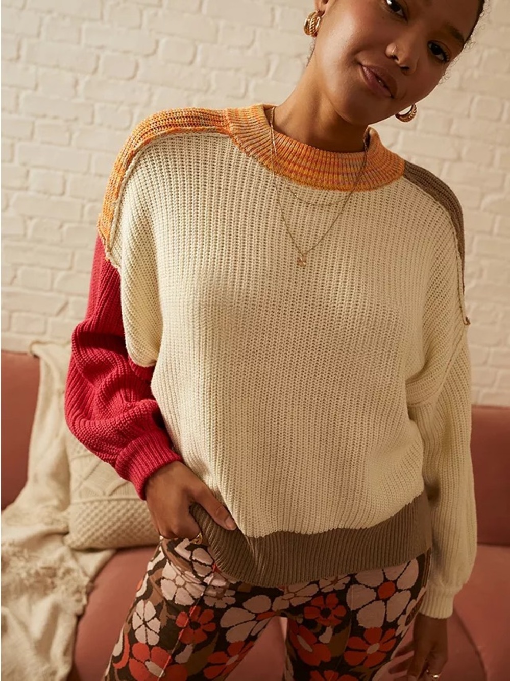 GUC BDG Panel Knit Jumper SIZE SMALL - oversized